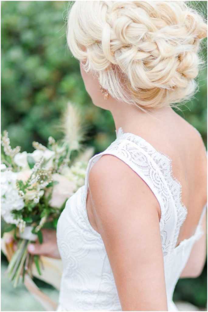 Carrie McGuire photography Temecula photographer Maid of honor back lace hair braided Tucson Arizona Wedding photographers