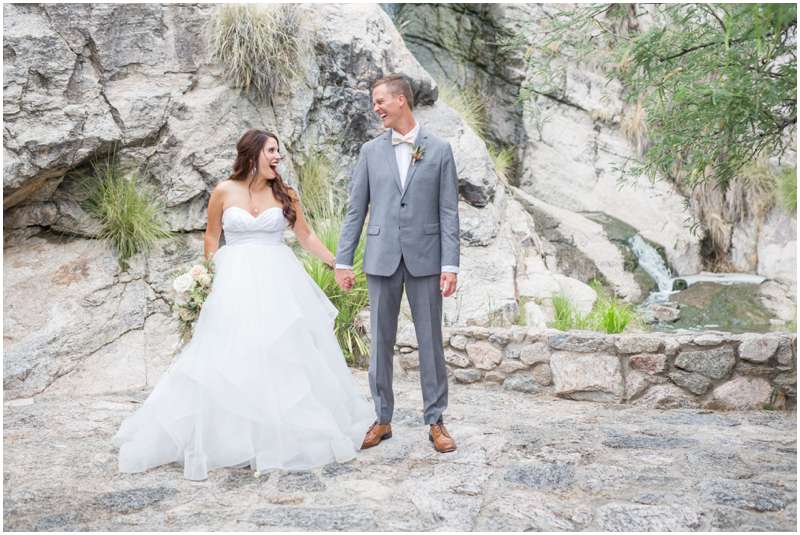 Carrie McGuire photography Temecula photographer Bride and groom holding hands Tucson Arizona Wedding photographers