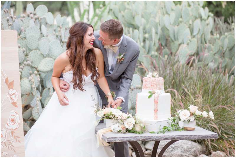 Carrie McGuire photography Temecula photographer Bride and groom cutting the cake Tucson Arizona Wedding photographers