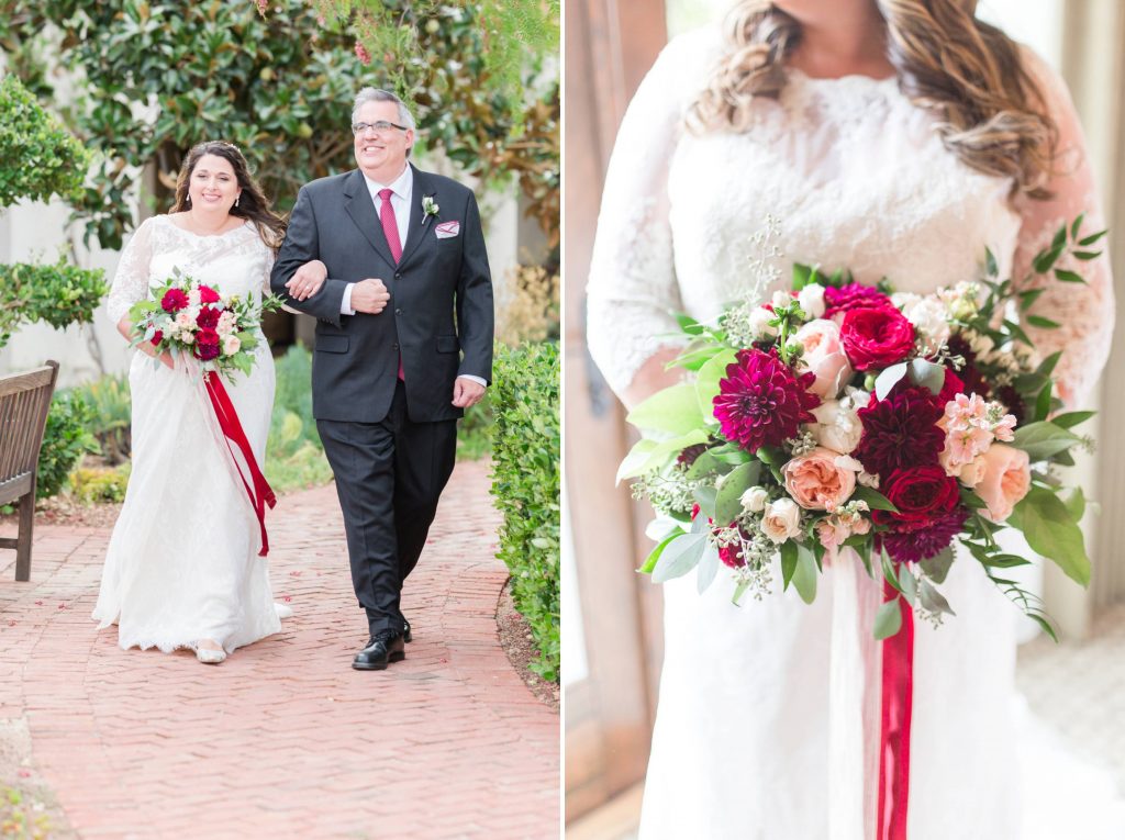 bride and father of the bride Carrie McGuire Photography Temecula Wedding Photography Ponte Inn and Winery 
