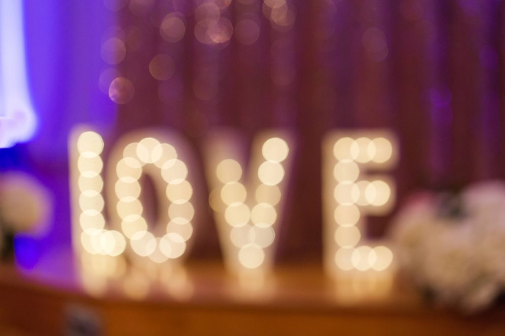 love light sign Lakehouse San Marcos Carrie McGuire Photography Temecula Wedding Photography