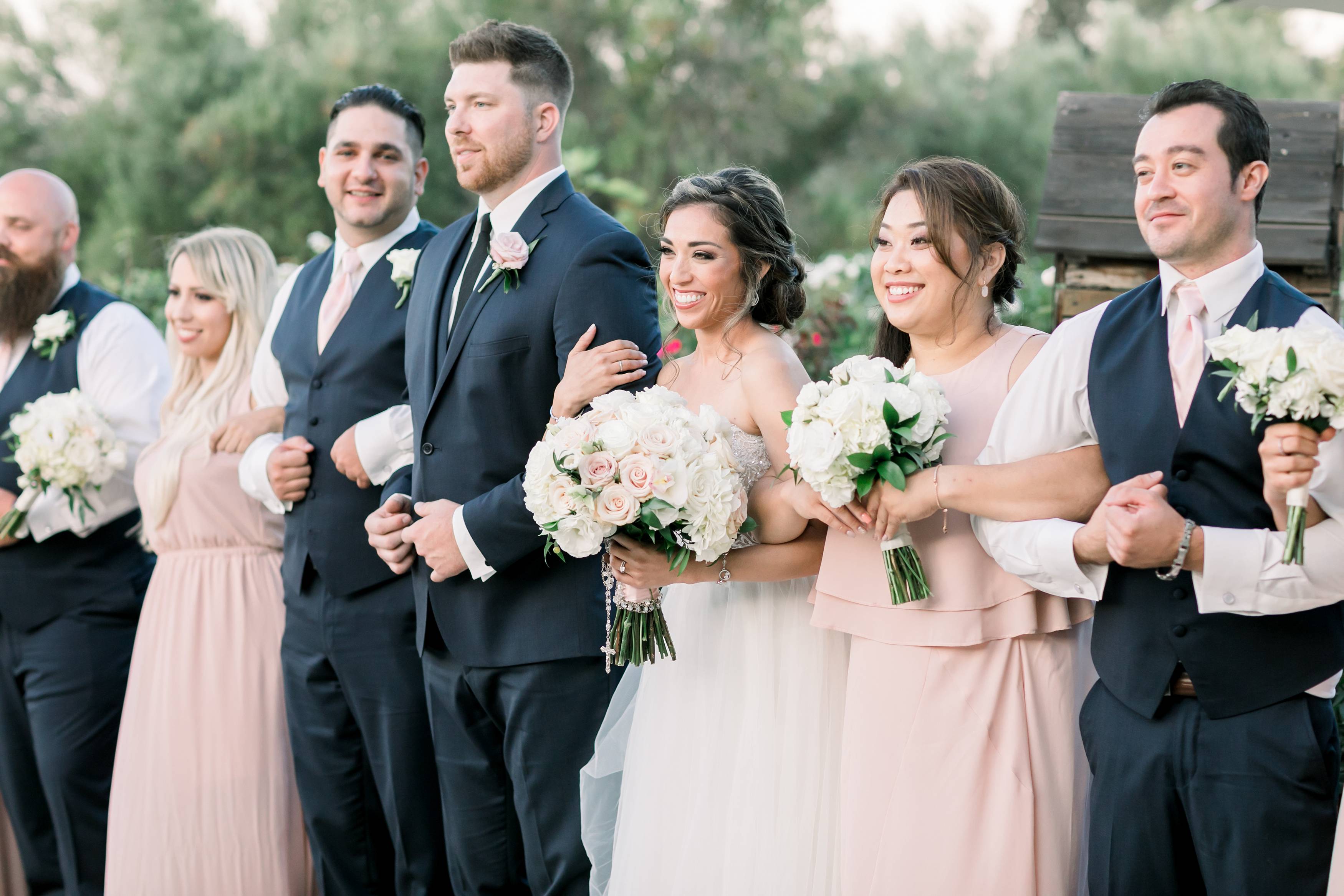 Wedding party at Forever and Always Farm in Temecula California 