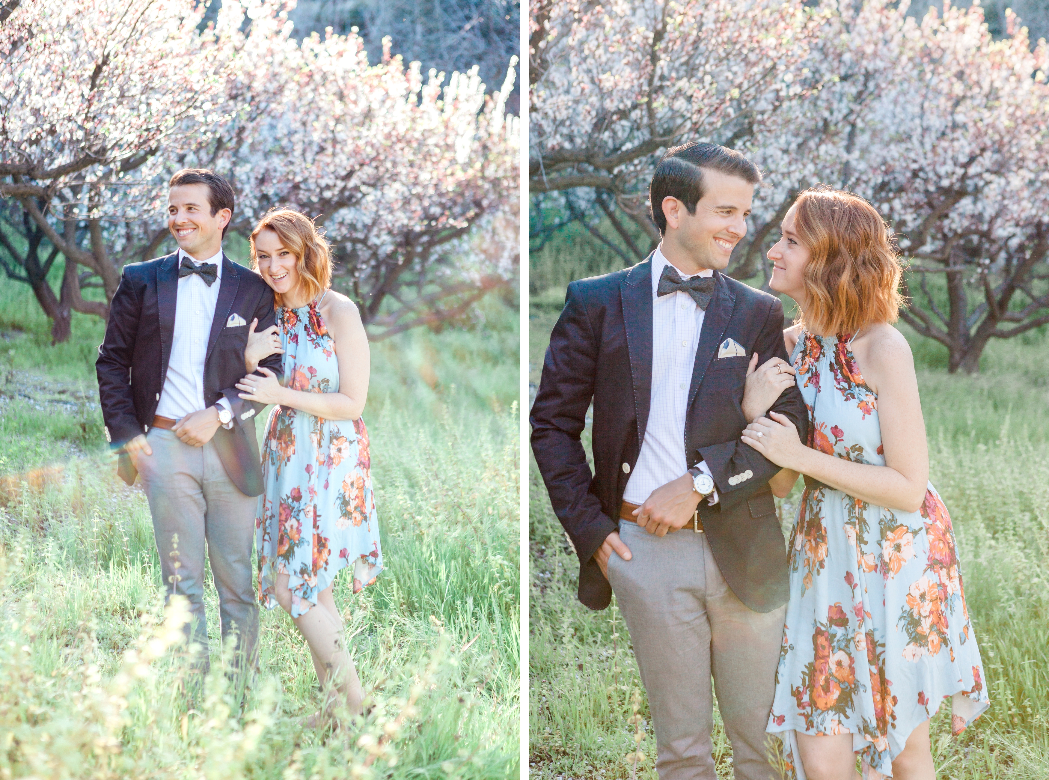 Glen Ivy hot springs corona ca wedding Cherry blossom trees carrie mcguire photography