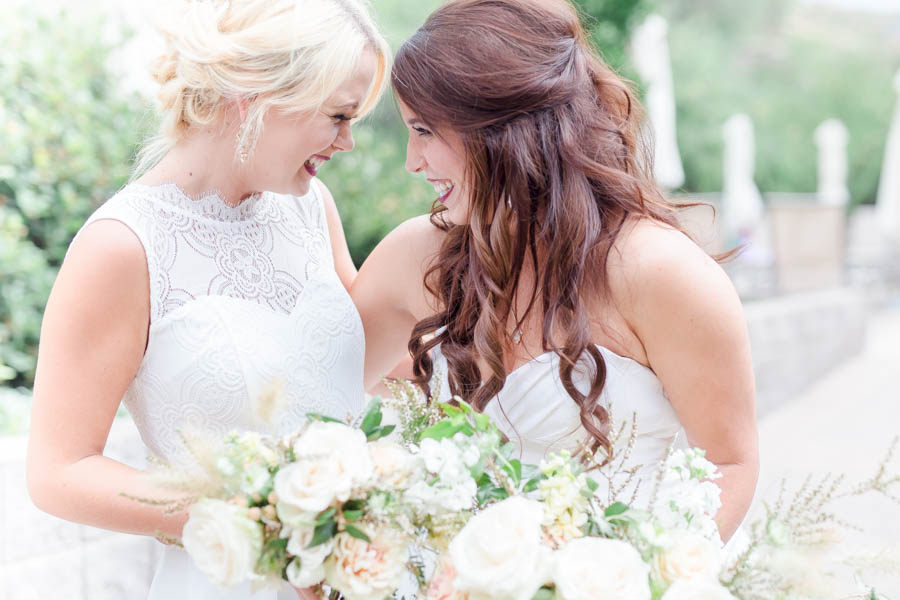 bride and bridesmaid Tucson and Temecula wedding photographer Carrie McGuire Photography