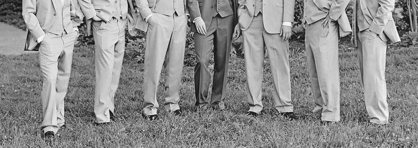  black and white wedding party Carrie McGuire Photography temecula wedding photographer groom and groomsmen on a wedding day how to dress dress better for men at a wedding