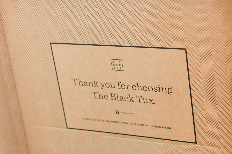 Thank you for choosing the black tux Wedding tuxedo rentals Carrie McGuire Wedding photography