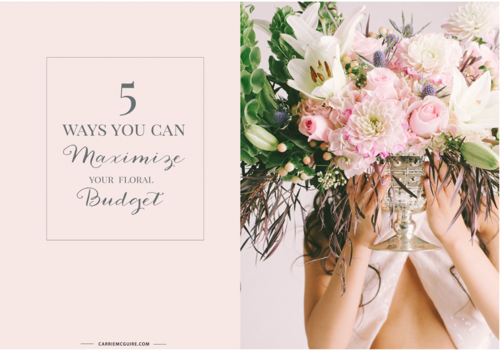 floral budget Carrie McGuire Photography Temecula wedding photographer