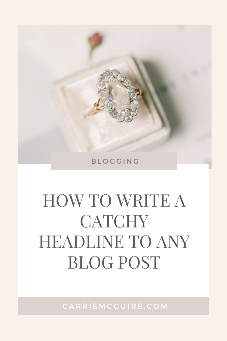 HOW TO WRITE A CATCHY HEADLINE TO ANY BLOG POST