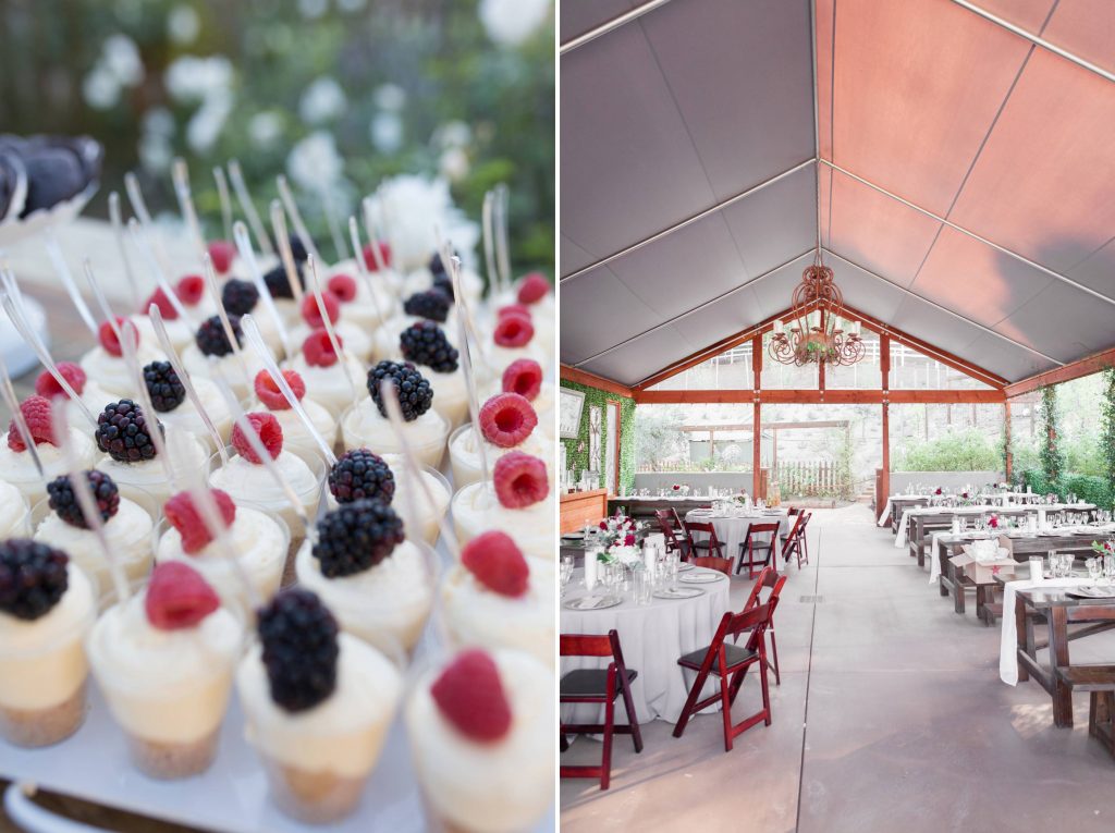 wedding reception and desserts forever and always farm temecula wedding engagement photography Carrie McGuire photographer california