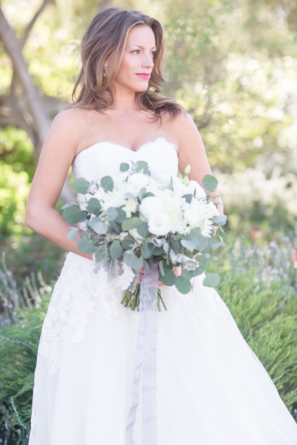 beautiful bride with bouquet forever and always farm temecula wedding engagement photography Carrie McGuire photographer california