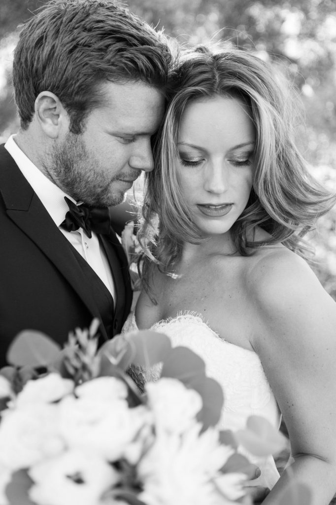 Black and white photograph bride and groom forever and always farm temecula wedding engagement photography Carrie McGuire photographer california