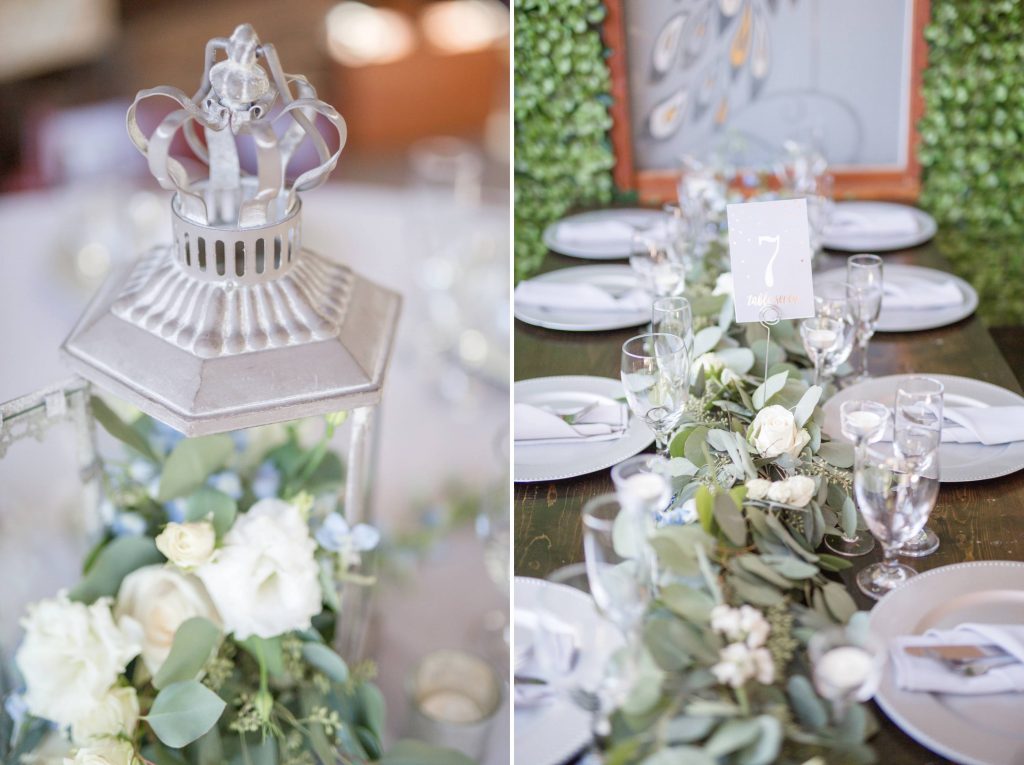 table and floral centerpiece forever and always farm temecula wedding engagement photography Carrie McGuire photographer california