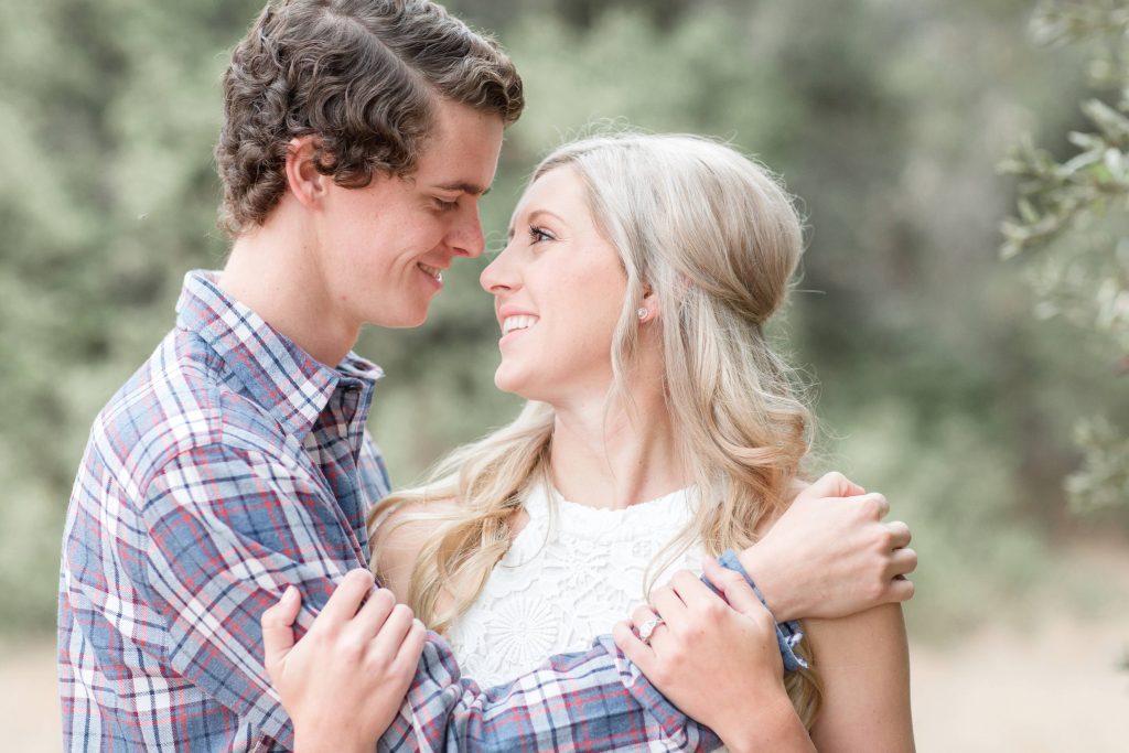 young engaged couple Thomas f Riley wilderness park Orange County California wedding engagement maternity photography Carrie McGuire photographer California