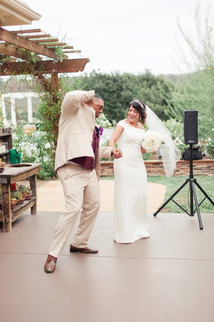 bride and groom dancing at reception Forever and always farm Temecula California wedding engagement family maternity photography Carrie McGuire photographer