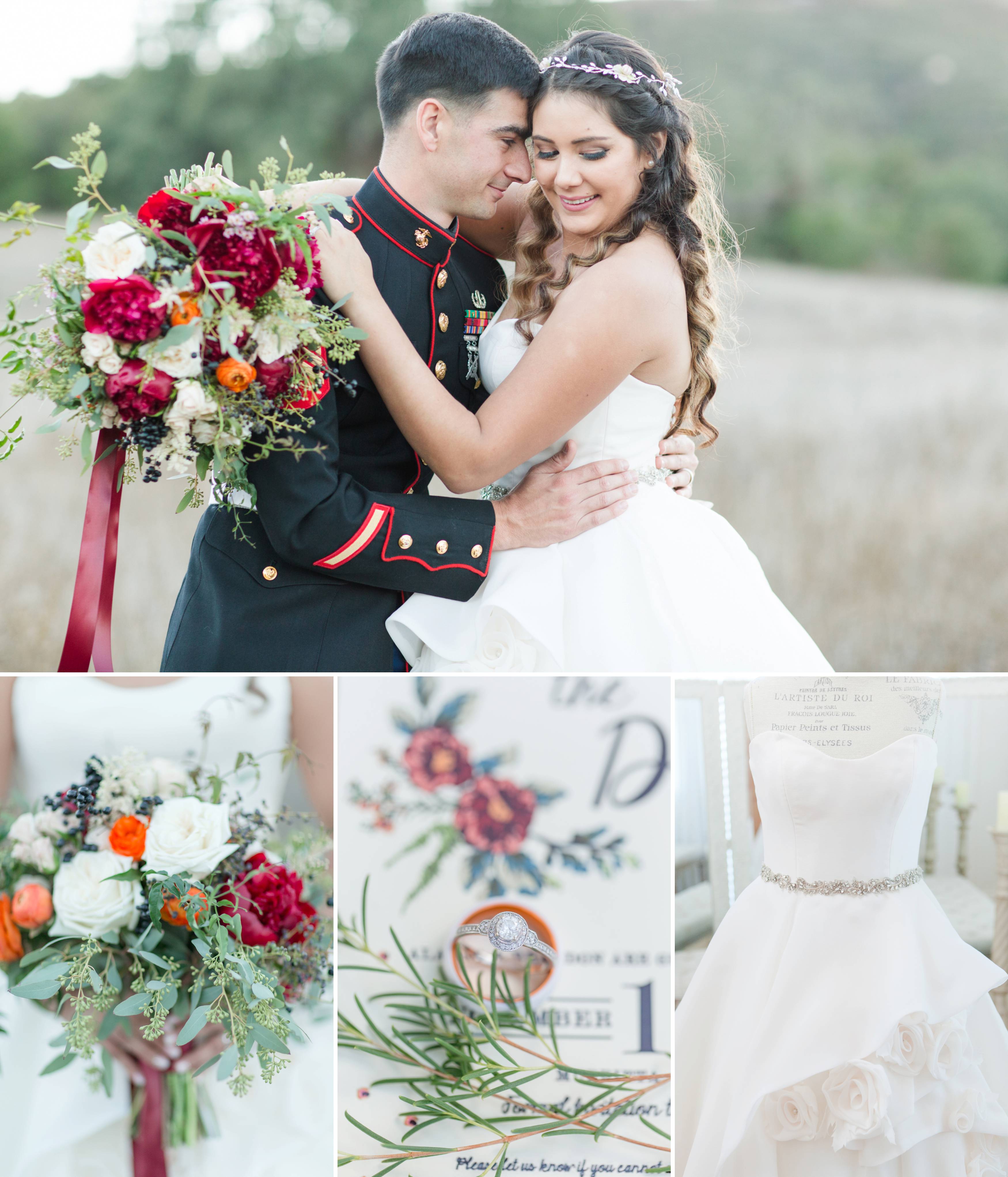 bride and groom and wedding details Forever and always farm Temecula California wedding engagement family maternity photography Carrie McGuire photographer