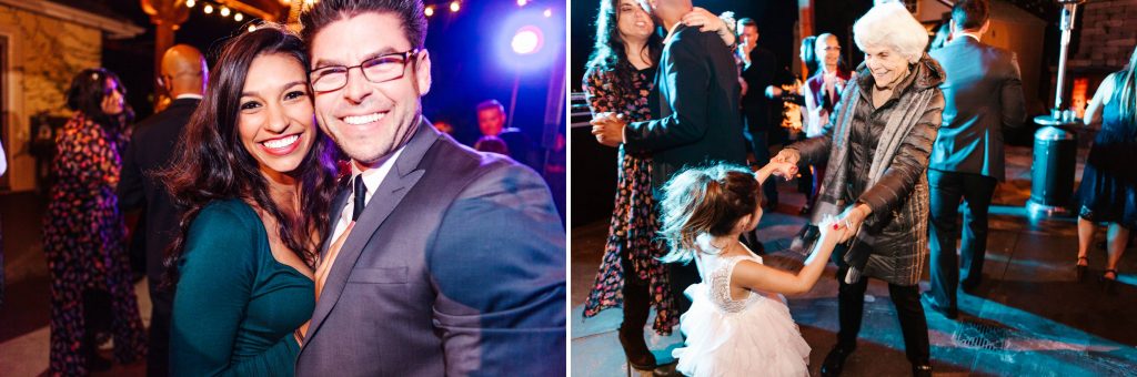 wedding reception dancing guests Forever and always farm Temecula California wedding engagement family maternity photography Carrie McGuire photographer