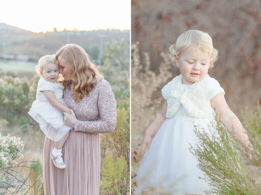 family in field mother and baby Temecula California wedding engagement family maternity photography Carrie McGuire photographer