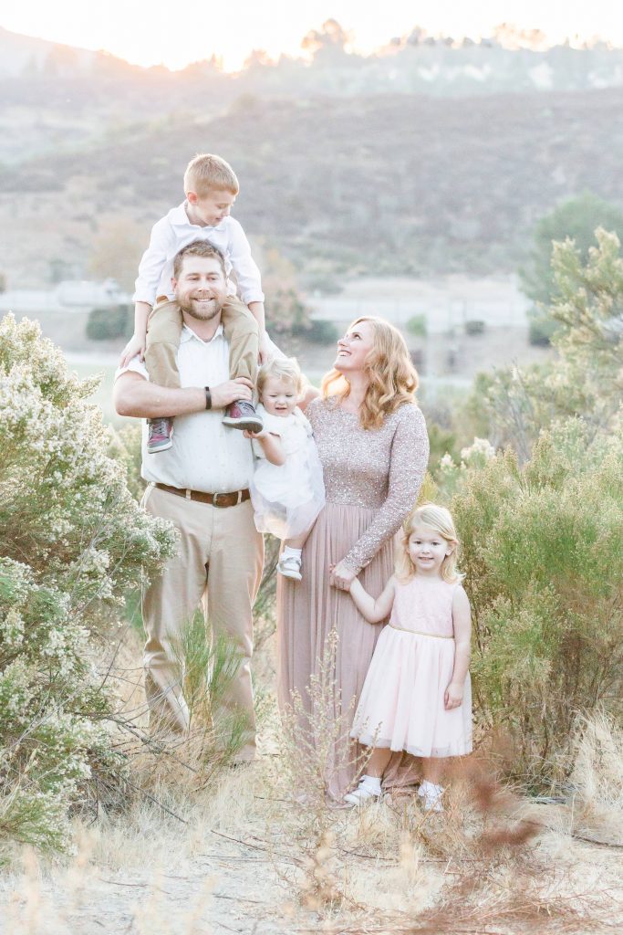 beautiful family posing together Temecula California wedding engagement family maternity photography Carrie McGuire photographer