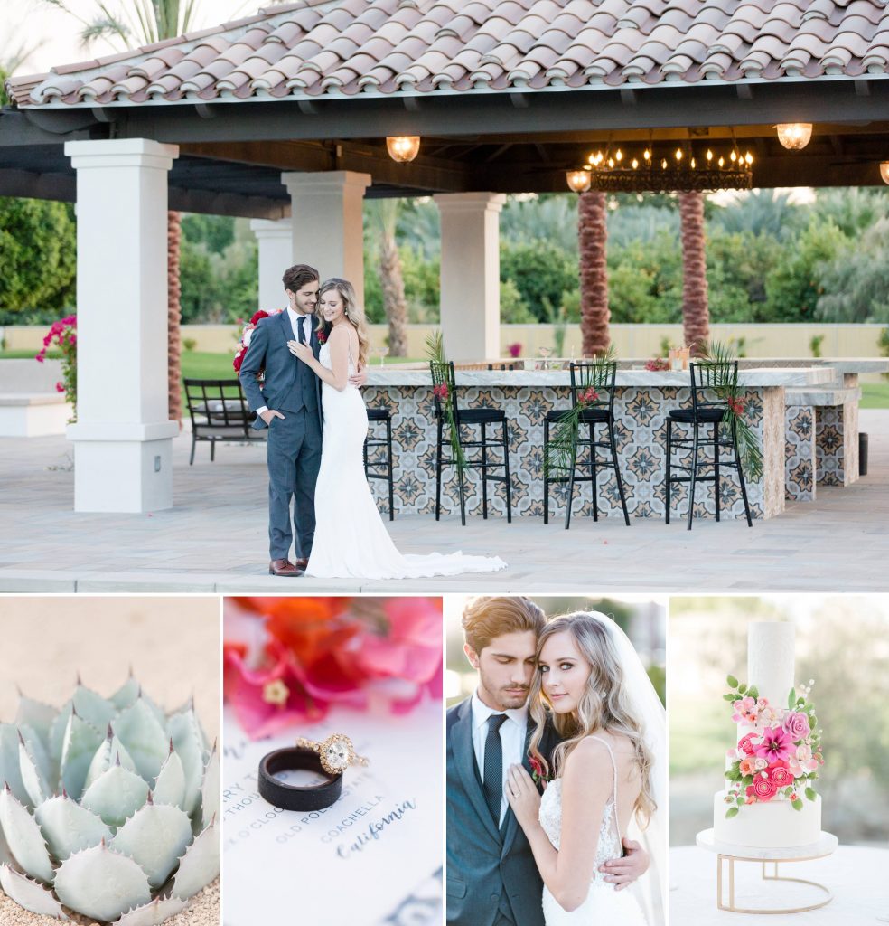bride and groom and wedding details Old El Polo Wedding Estate in Coachella Temecula california wedding Carrie McGuire photographer