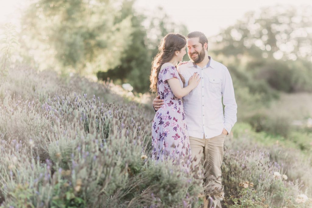 engaged couple embracing forever and always farm Temecula wedding photography engagement photos Carrie McGuire Photographer