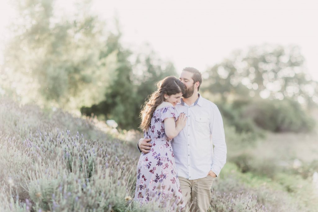 engaged couple embracing forever and always farm Temecula wedding photography engagement photos Carrie McGuire Photographer
