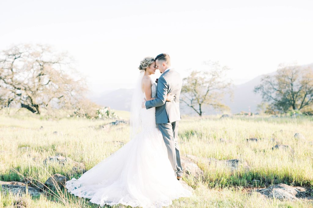 romantic hillside wedding at forever and always farm in Temecula California