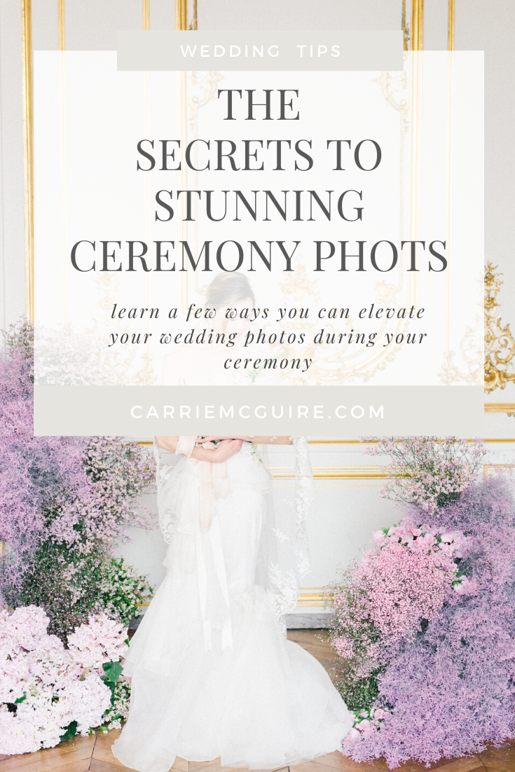 the secrets to stunning ceremony phots